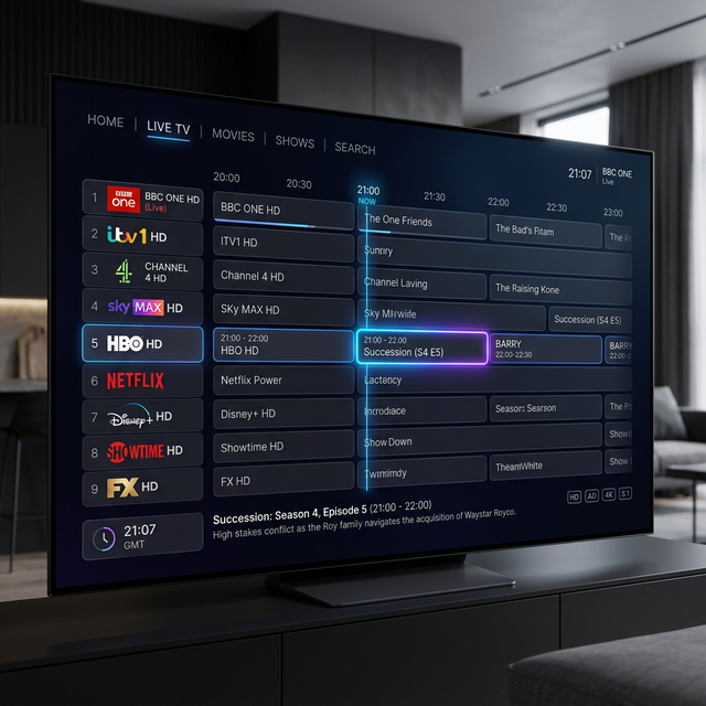 MYTVOnline 3 EPG Interface